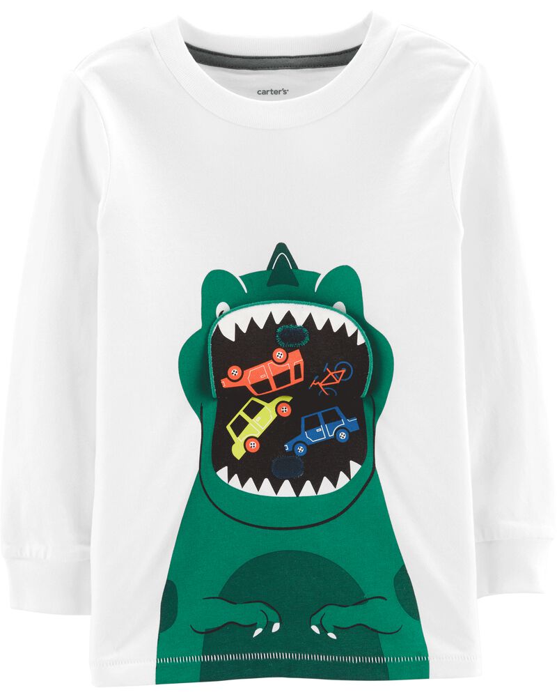 Dinosaur Peek A Boo Flap Tee Carters Com