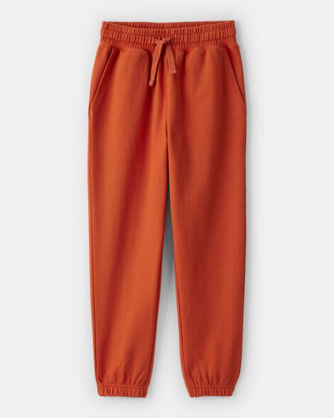 Boys DayDream Fleece Active Drawstring Joggers - Orange