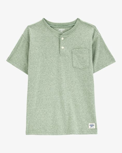  Product image 1 of Kid Pocket Henley Tee - Green
