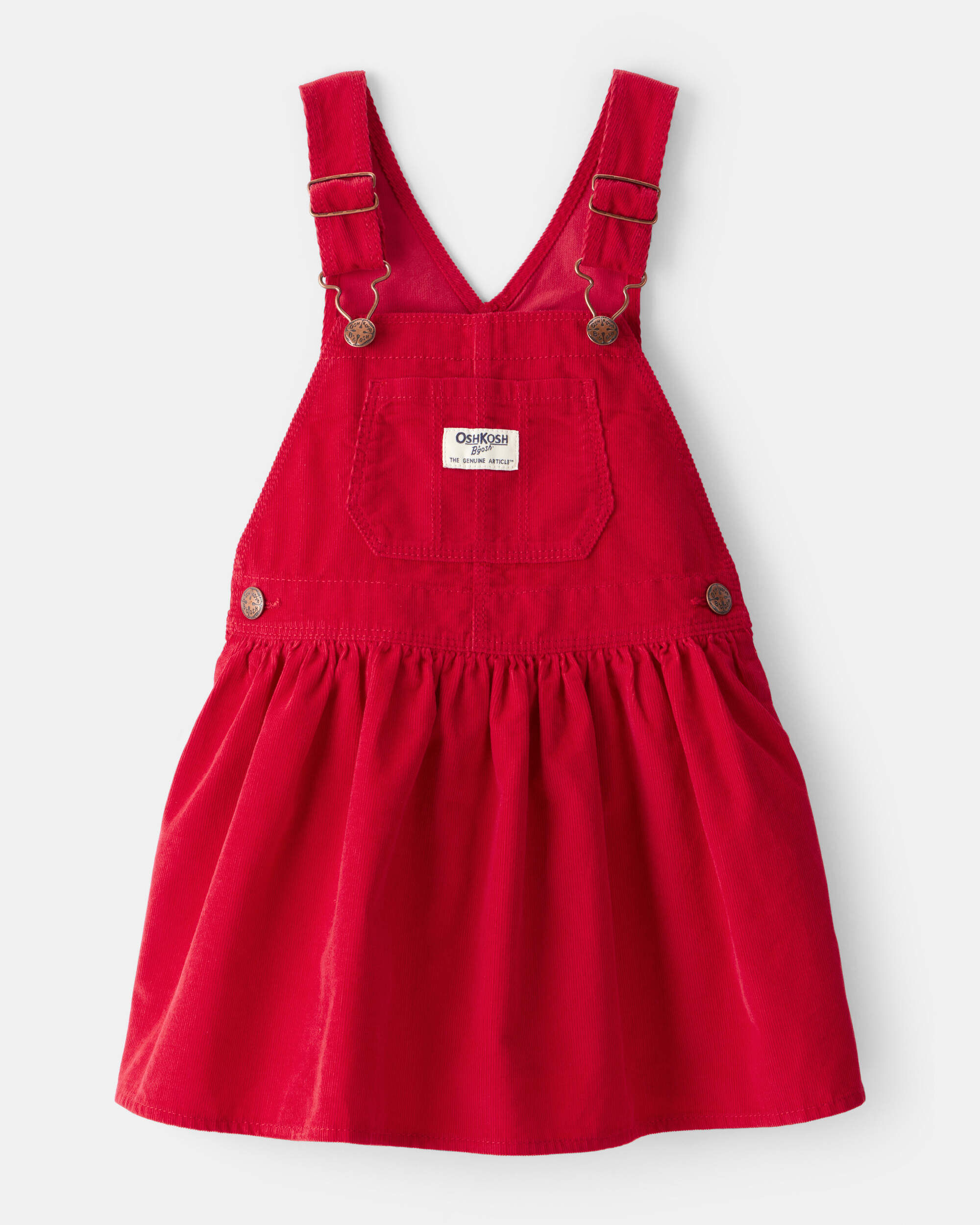 Toddler Girl Corduroy Skirtall - Red