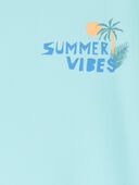 Blue - Boys Summer Vibes Short-Sleeve Rashguard - Blue, Selected
