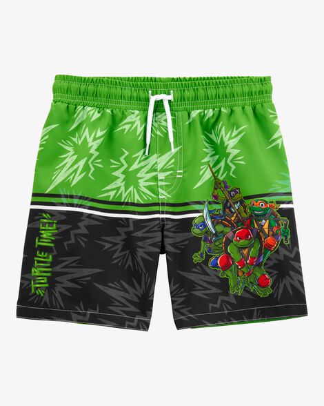  Product image 1 of Kid Teenage Mutant Ninja Turtles Swim Trunks - Green