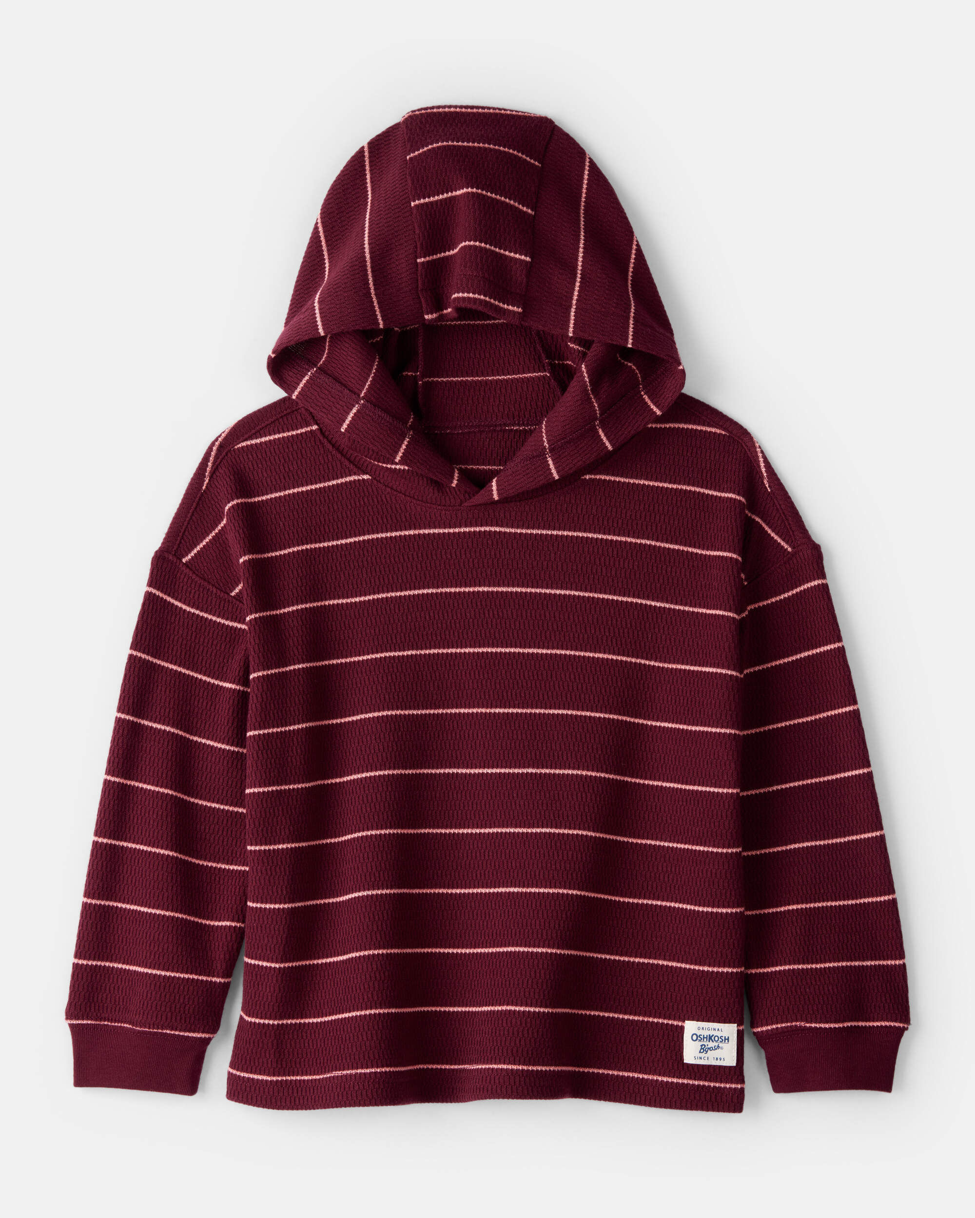 Toddler Boy Striped Long-Sleeve Hooded Top