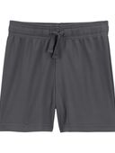 Grey - Toddler Athletic Mesh Shorts, Selected