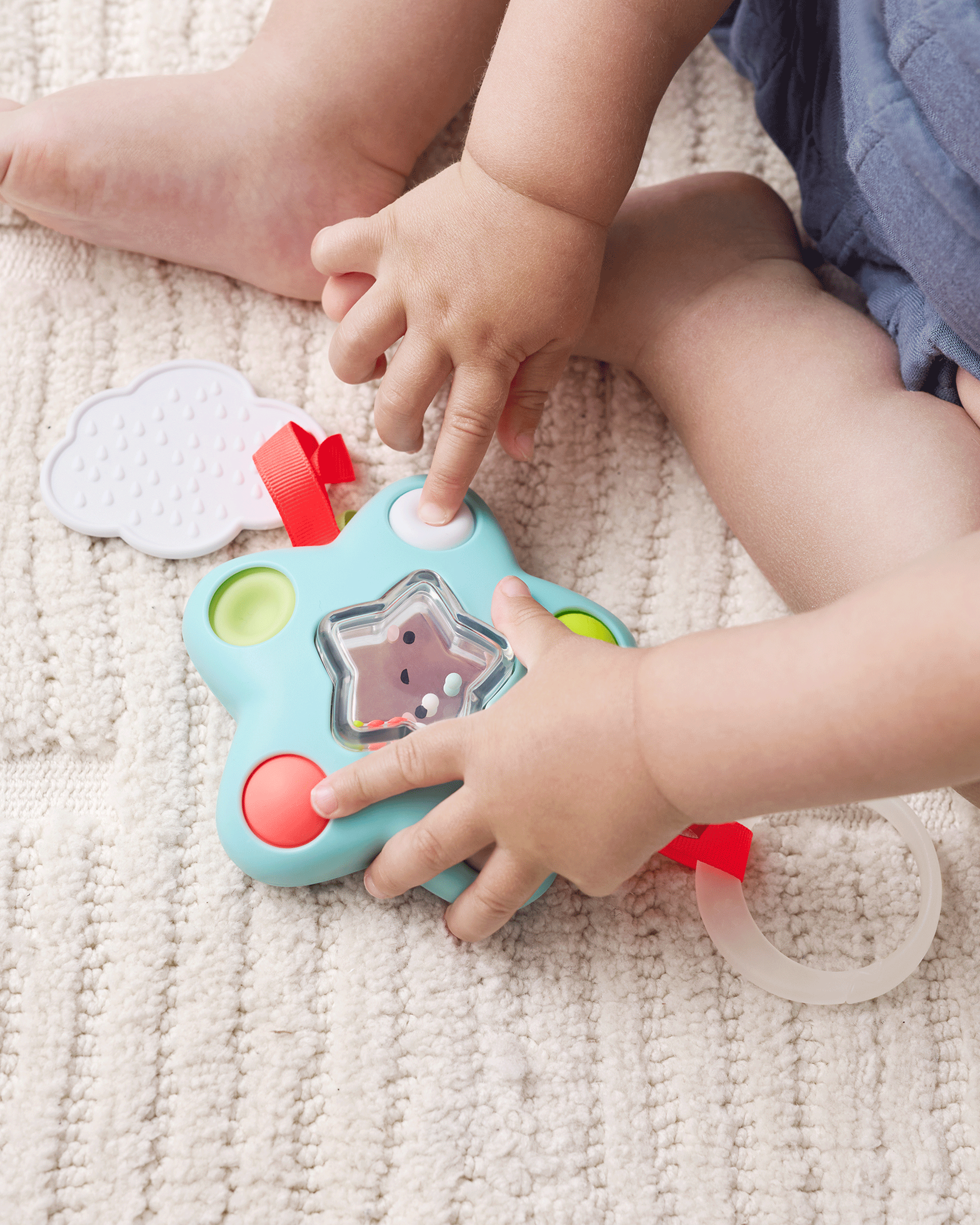 Baby Silver Lining Cloud Pop Star Baby Sensory Toy - Skip Baby Silver Lining Cloud Pop Star Baby Sensory Toy - Skip