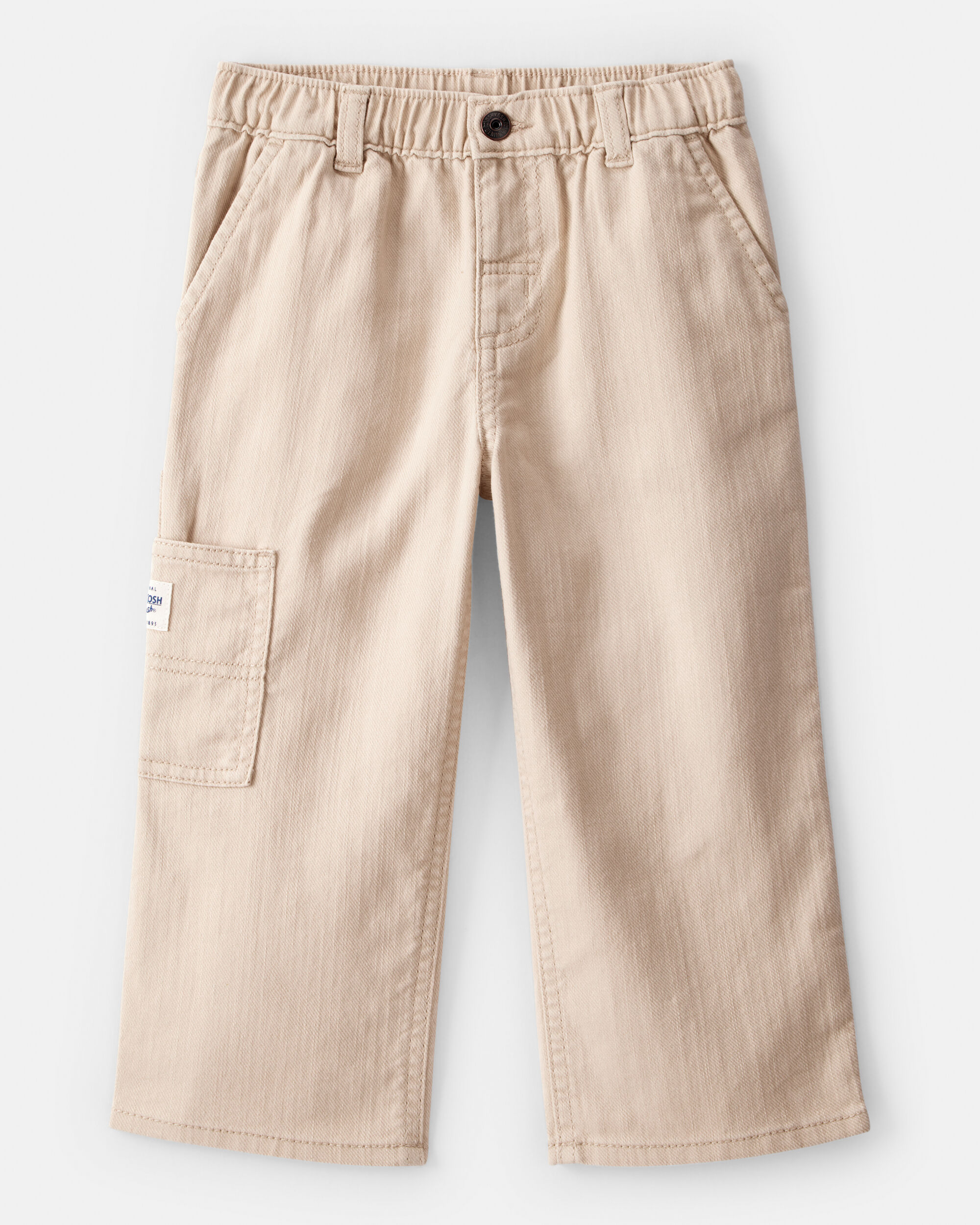Toddler Boy Pull On Carpenter Pant - Khaki
