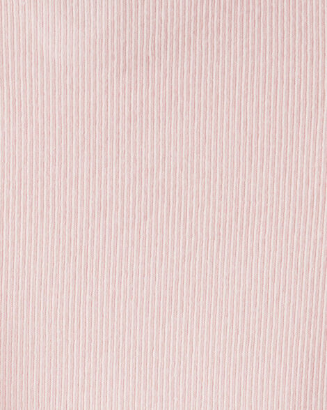 Ribbed Bubble Romper - Lt. Pink