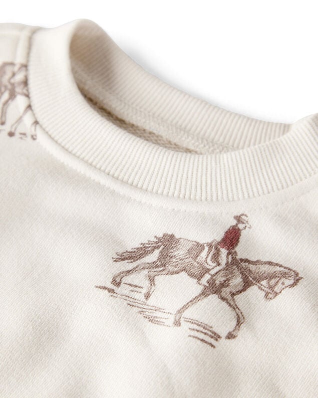 Boys Western Rodeo Short-Sleeve Graphic Tee - Ivory