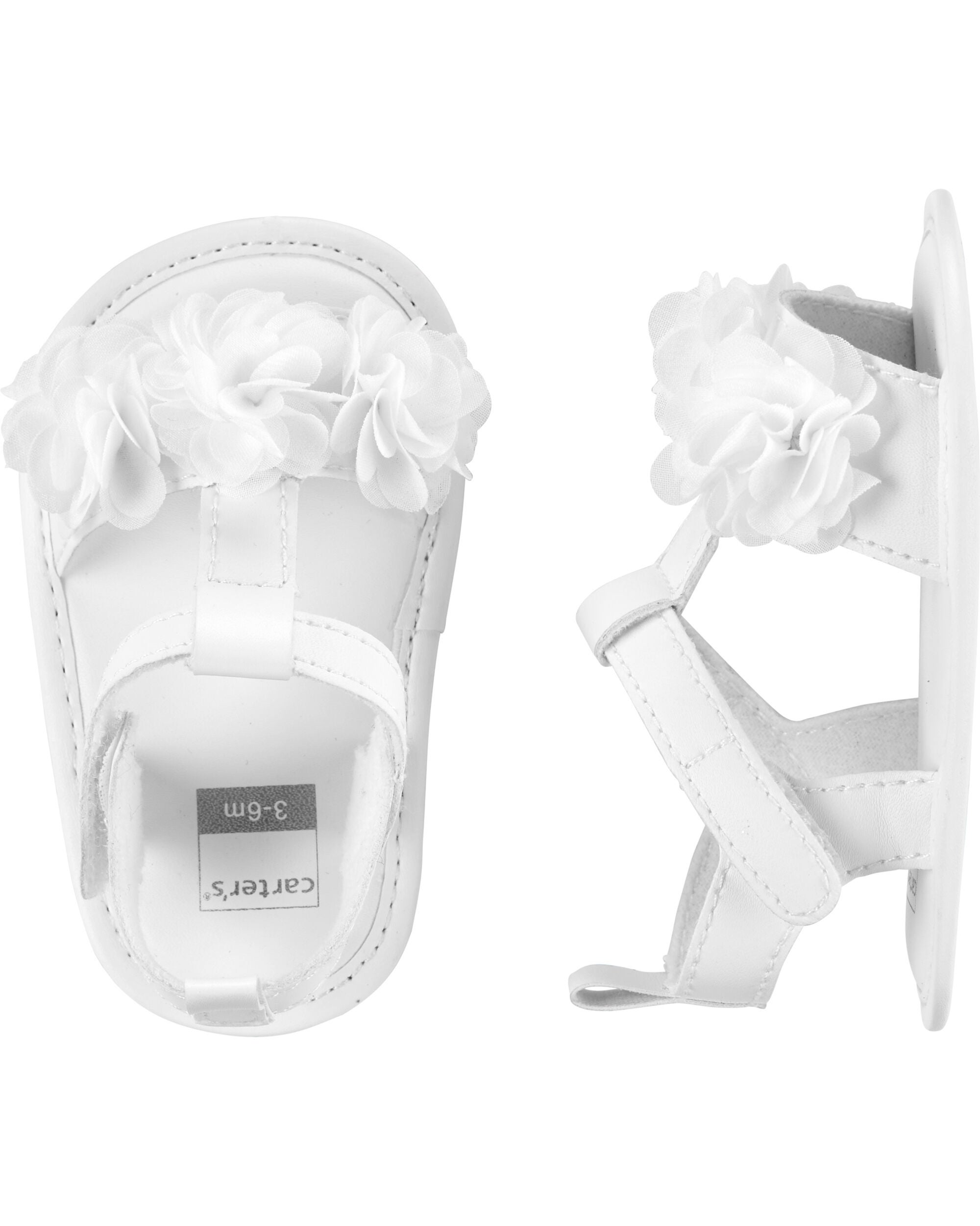 carter's white sandals