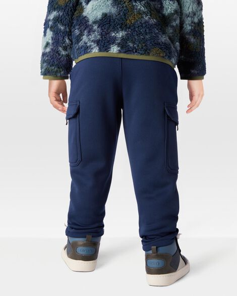 Product image 2 of Toddler Solid Fleece Pants - Navy