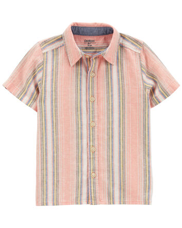 Baby LENZING™ ECOVERO™ Plaid Button-Front Shirt