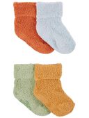 Multi - Baby 4-Pack Booties, Selected