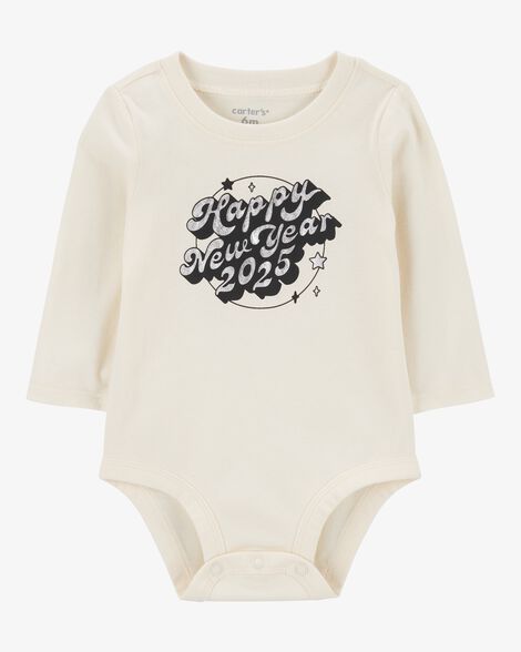 Product image 1 of Baby Happy New Year 2025 Long-Sleeve Bodysuit