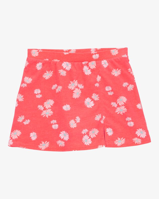 Product image 1 of Girls Floral Pull-On Golf Skort - Orange