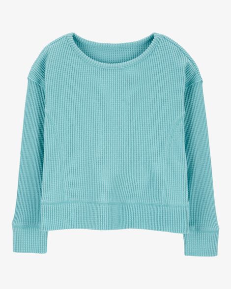  Product image 1 of Kid Waffle Knit Thermal Long-Sleeve Tee
