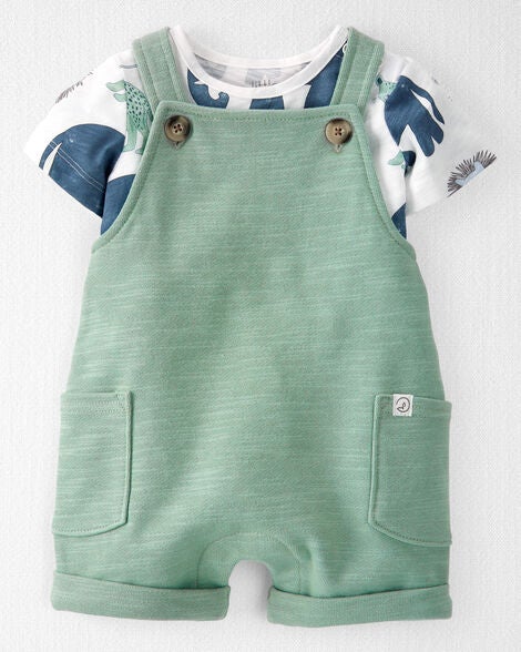  Product image 1 of Baby 2-Piece Organic Cotton Shortall Set