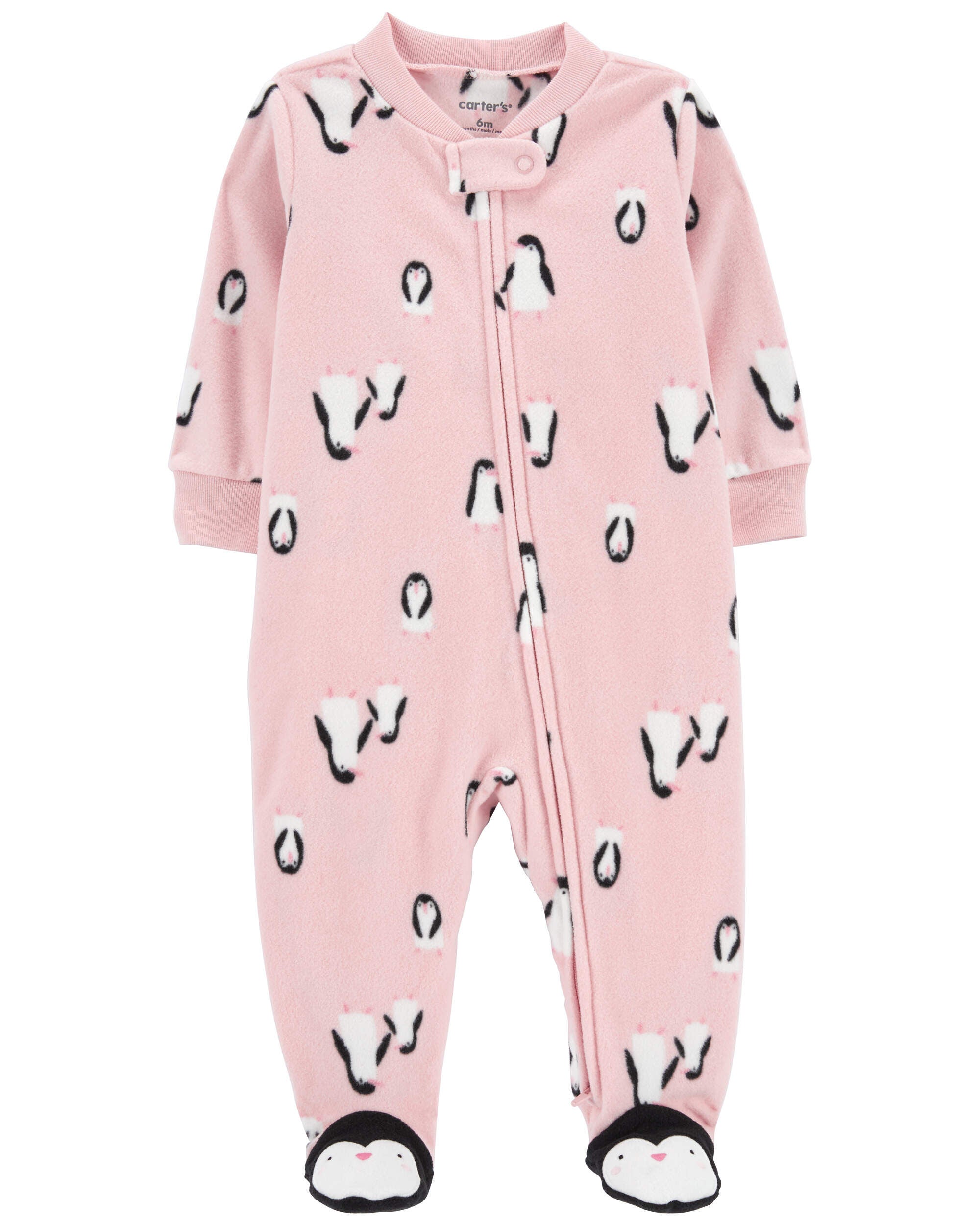 Baby Penguin Fleece Zip Up Footie Sleep Play Pajamas Carter s Carter s