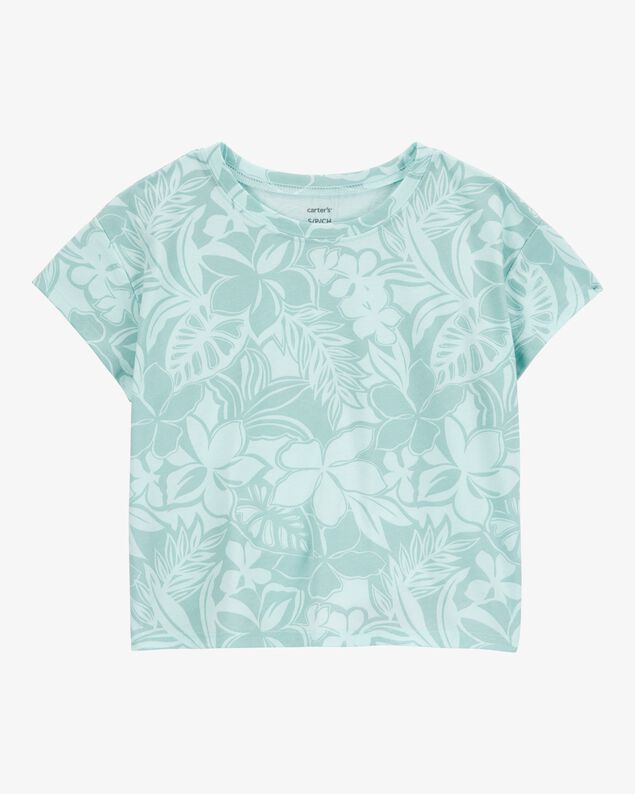Product image 1 of Kid Floral Short-Sleeve Tee - Blue