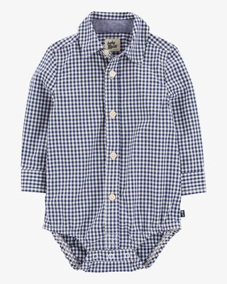 Product image 2 of Baby Gingham Print Button-Front Bodysuit