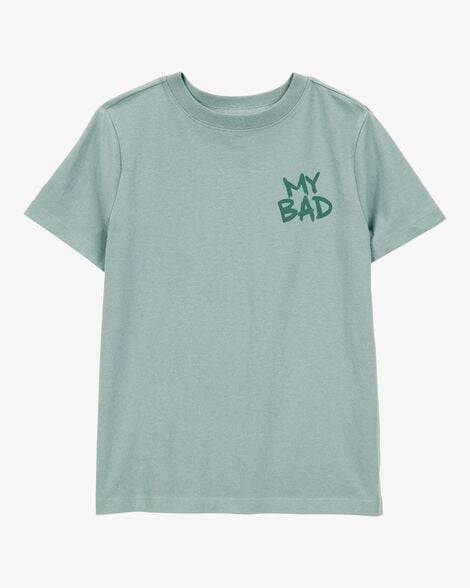 Product image 1 of Kid My Bad Short-Sleeve Graphic Tee - Green
