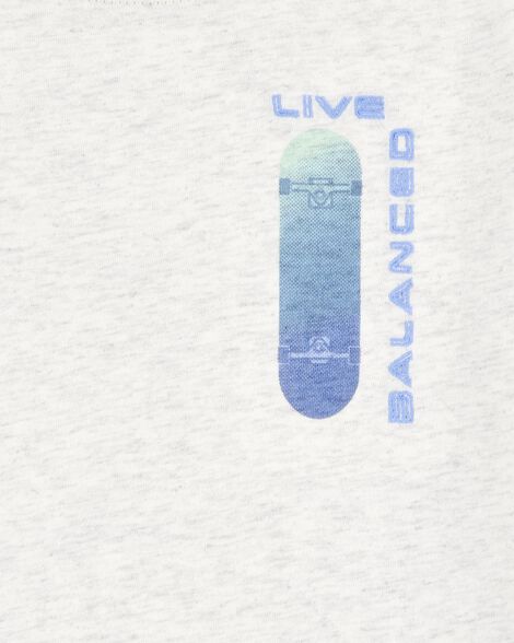  Product image 3 of Kid Short-Sleeve Skateboard Tee - Grey