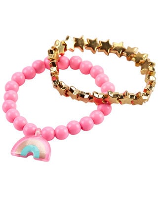 Product image 2 of 3-Piece Rainbow Necklace & Bracelets Set
