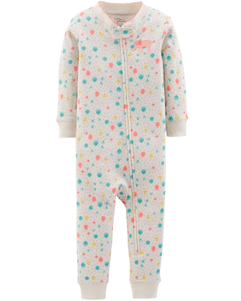 1 Piece Certified Organic Snug Fit Cotton Footless Pjs Carters Com