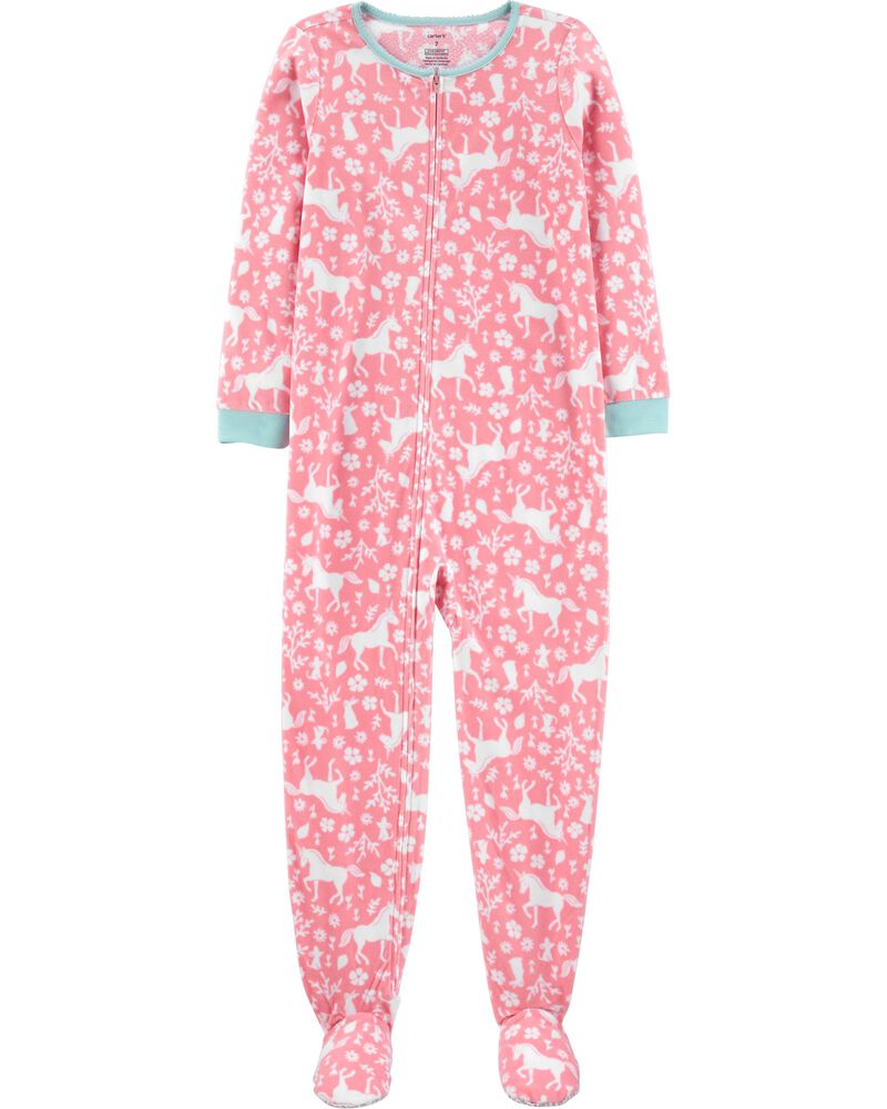 1 Piece Unicorn Fleece Footie Pjs Carters Com