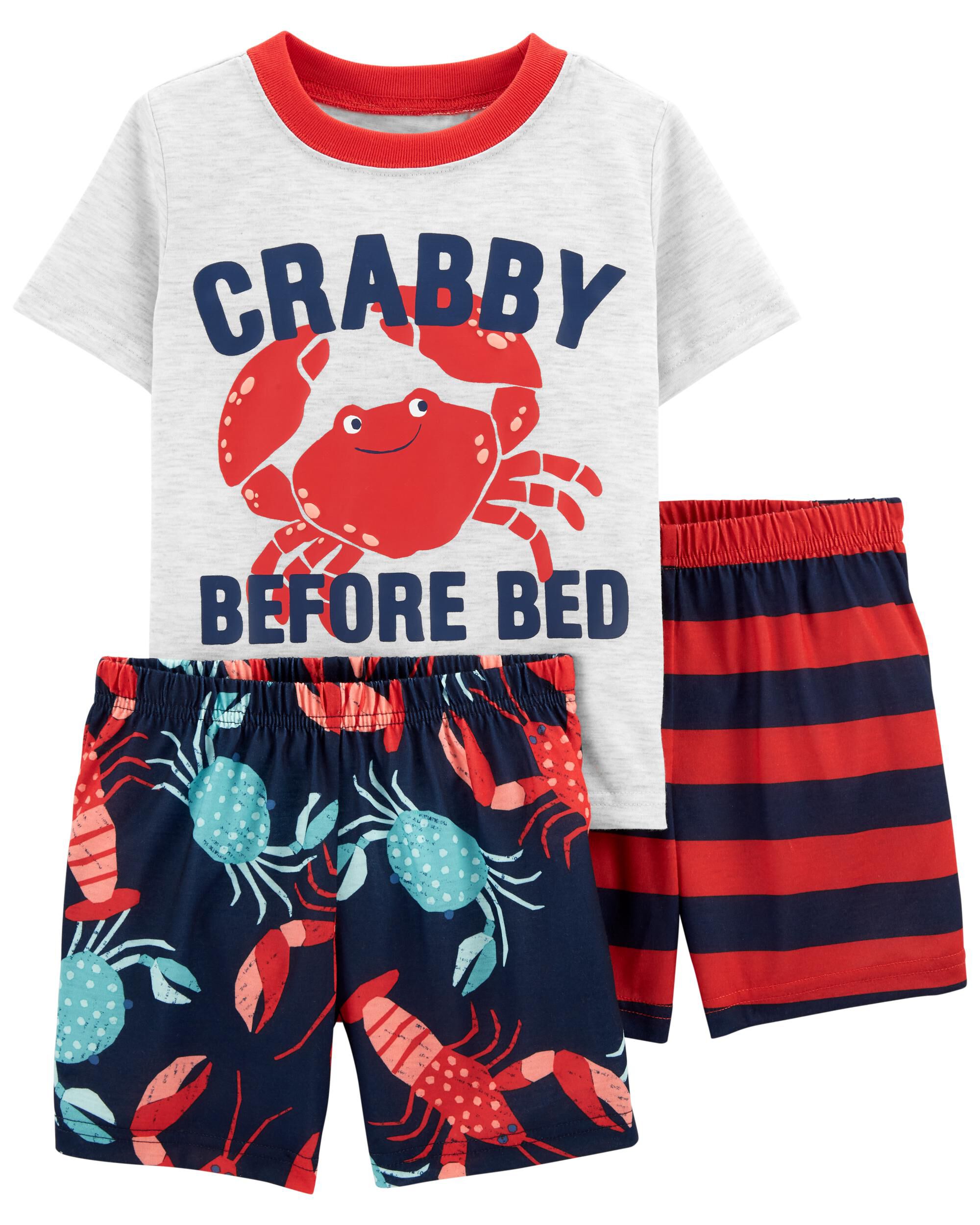 3-Piece Crab Loose Fit PJs
