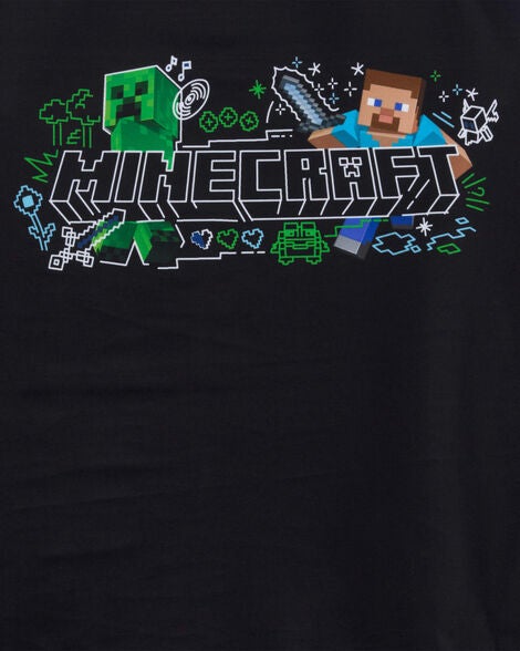  Product image 2 of Kid Minecraft® Long-Sleeve Rashguard Swim Top - Green