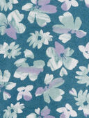 Blue - Kid Floral Active Hoodie, Selected