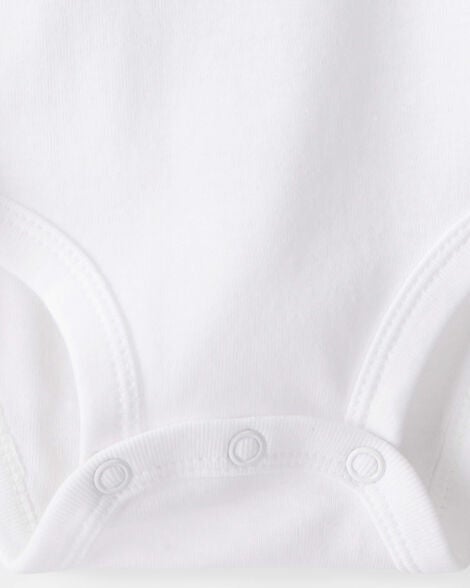  Product image 4 of Baby 5-Pack Short-Sleeve Bodysuits - White