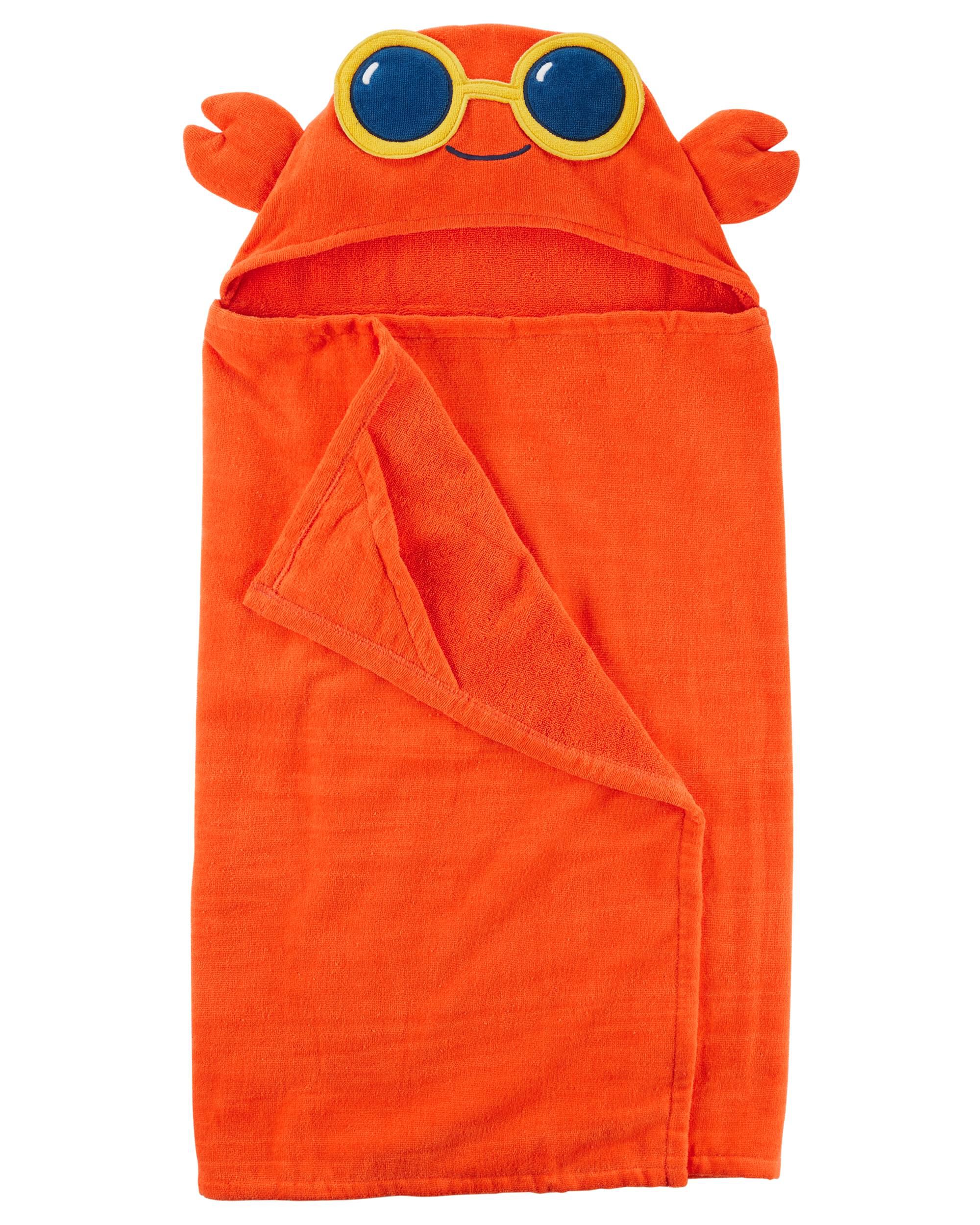 crab hooded towel