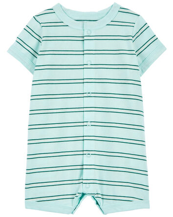 Baby Striped Snap-Up Romper