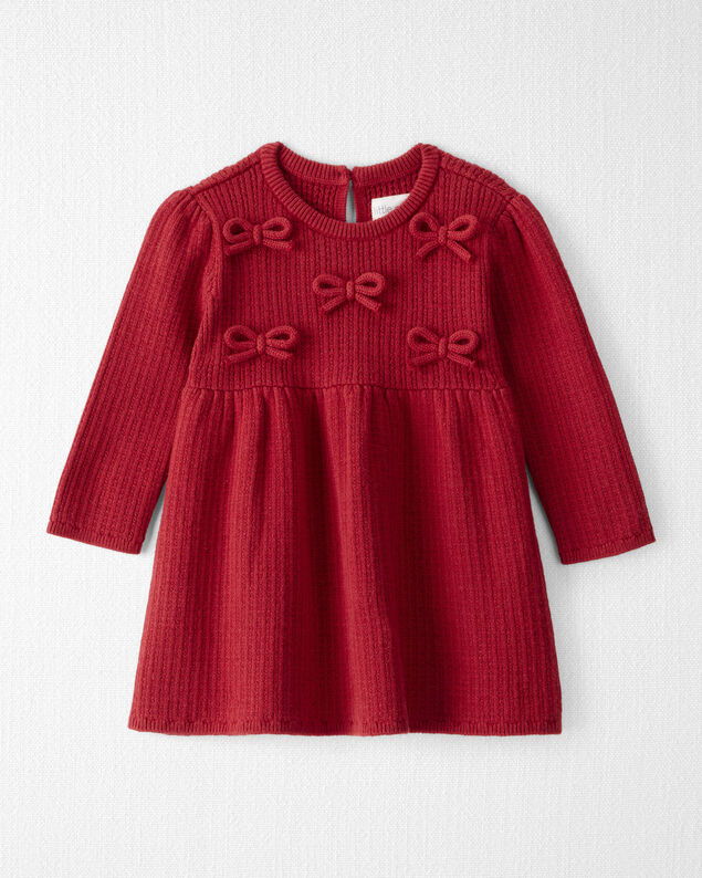 Product image 1 of Baby Girl Organic Cotton Sweater Knit Dress