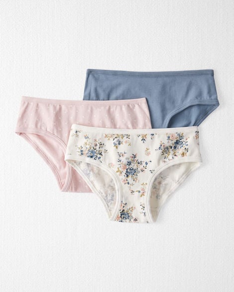 Product image 1 of Girls 3-Pack Organic Cotton Underwear
