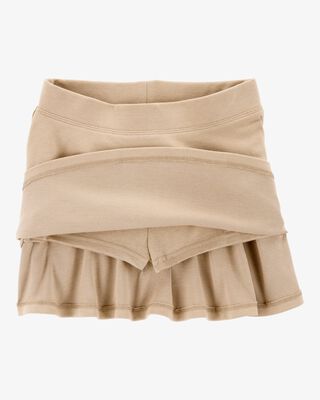 Product image 2 of Toddler Ponte Knit Uniform Skirt - Khaki