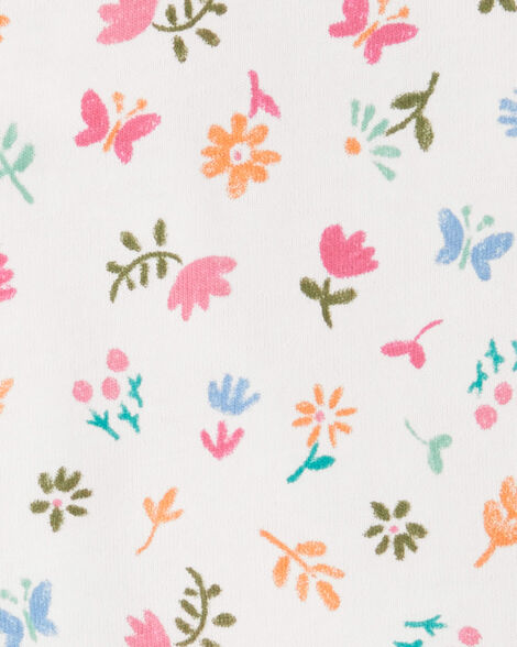 Baby 2-Piece Floral Bodysuit & Diaper Short Set