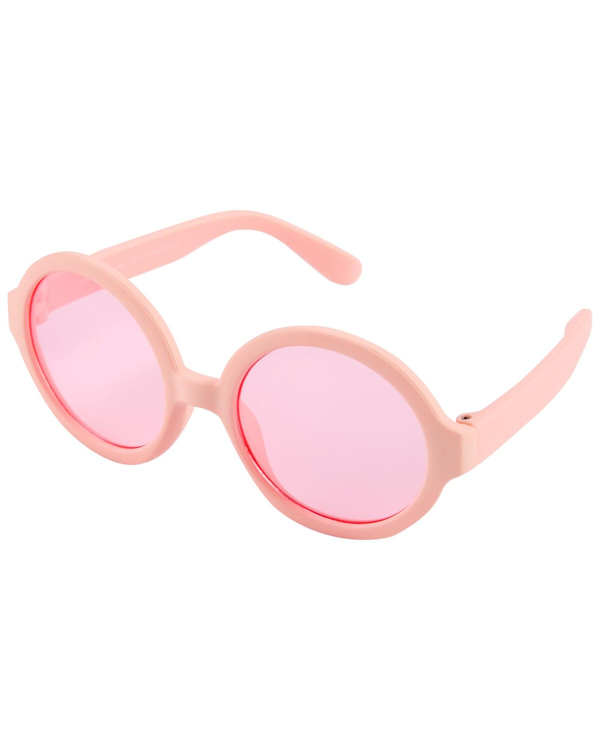Babyhug Solid Round Frame Sunglasses - Pink & Orange