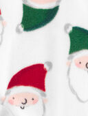 Beige Santa - Toddler 1-Piece  Santa Fleece Footie Pajamas
, Selected