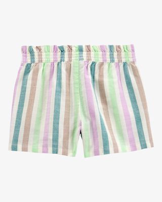 Product image 2 of Toddler Striped Pull-On Linen Look-alike Shorts