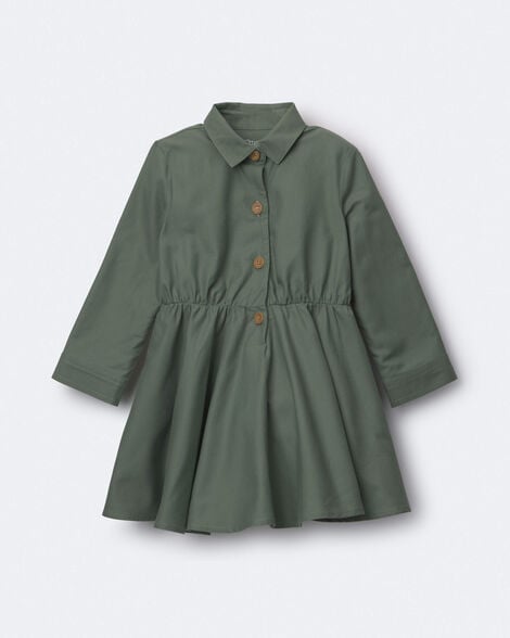 Toddler Girl Avenue Twirl™ Dress - Olive