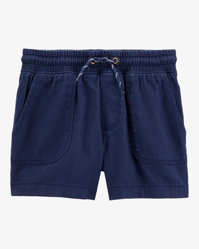 Product image 1 of Baby Pull-On Twill Shorts - Navy