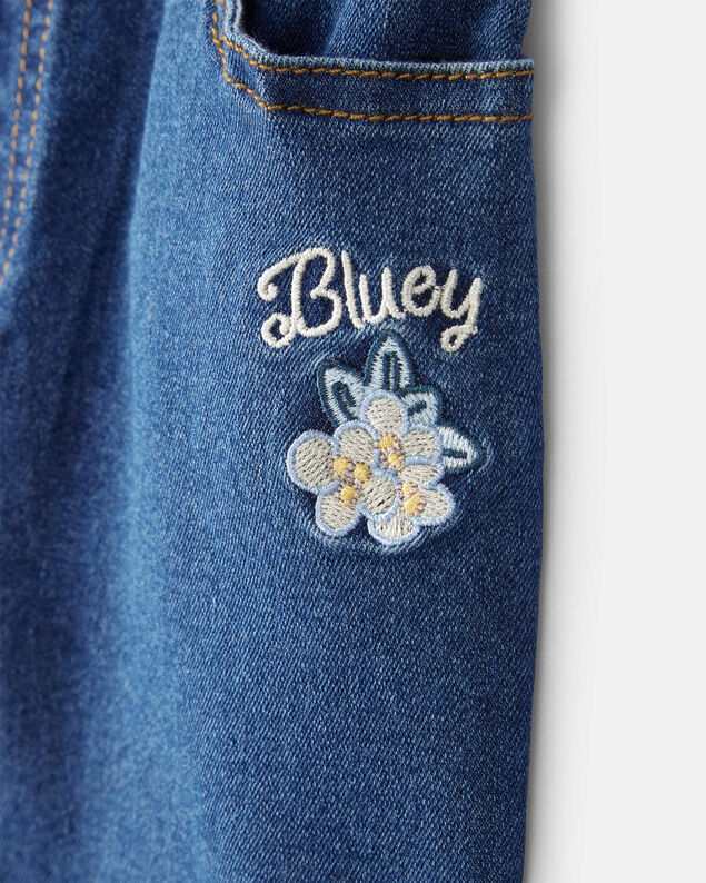 Product image 2 of Baby Girl Bluey Embroidered Denim Skirt - Blue