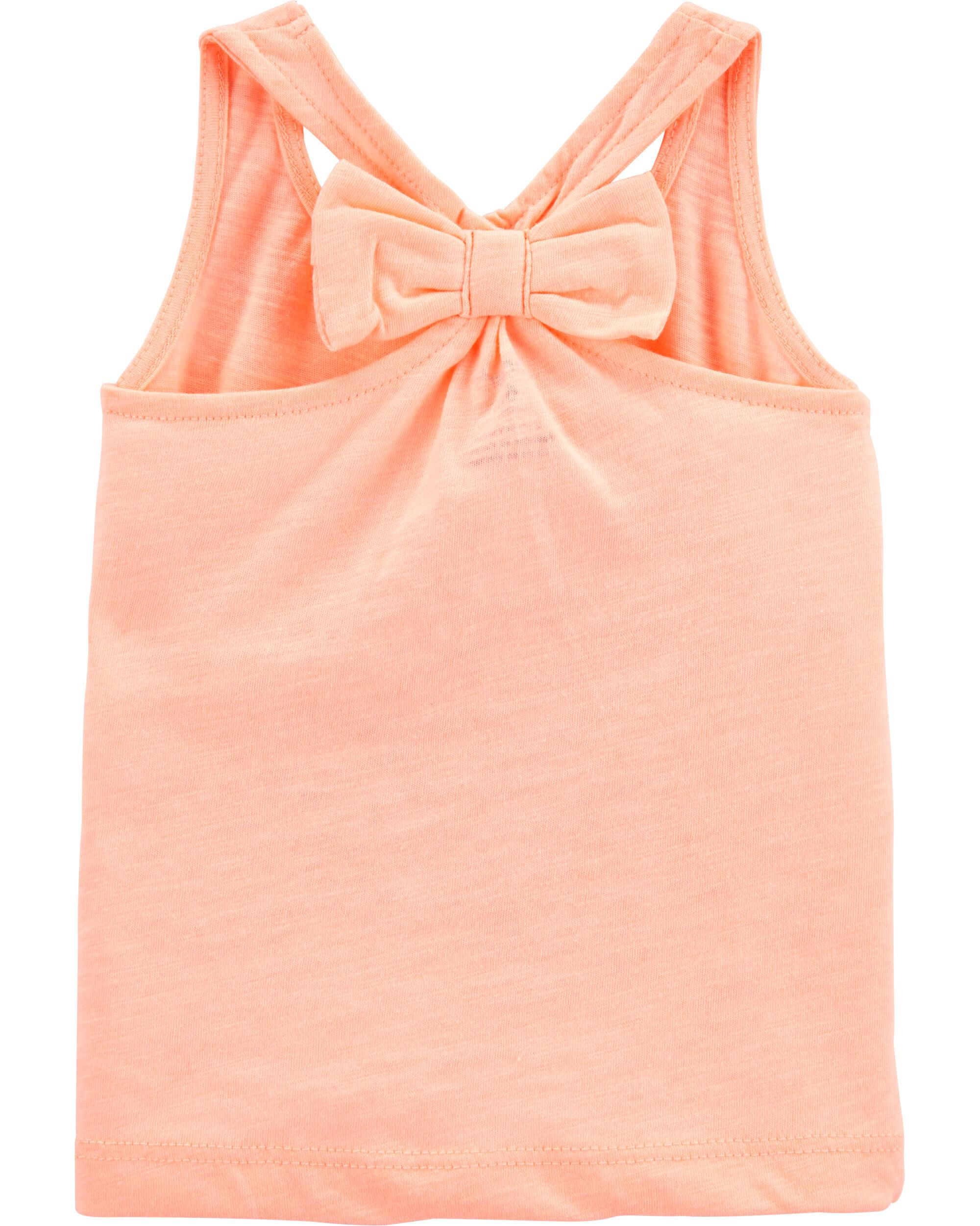 Carters Baby Girls Cotton Print Tank Tunic Top 24m, Orange