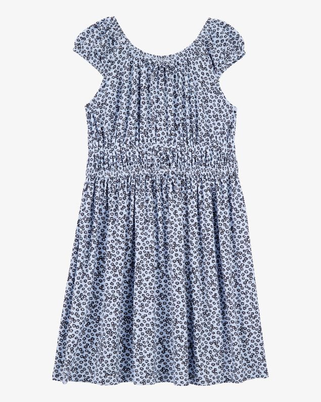 Product image 1 of Kid Floral Short-Sleeve Dress - Blue