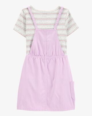 Product image 2 of Kid 2-Piece Tee and Skirtall Set-Purple
