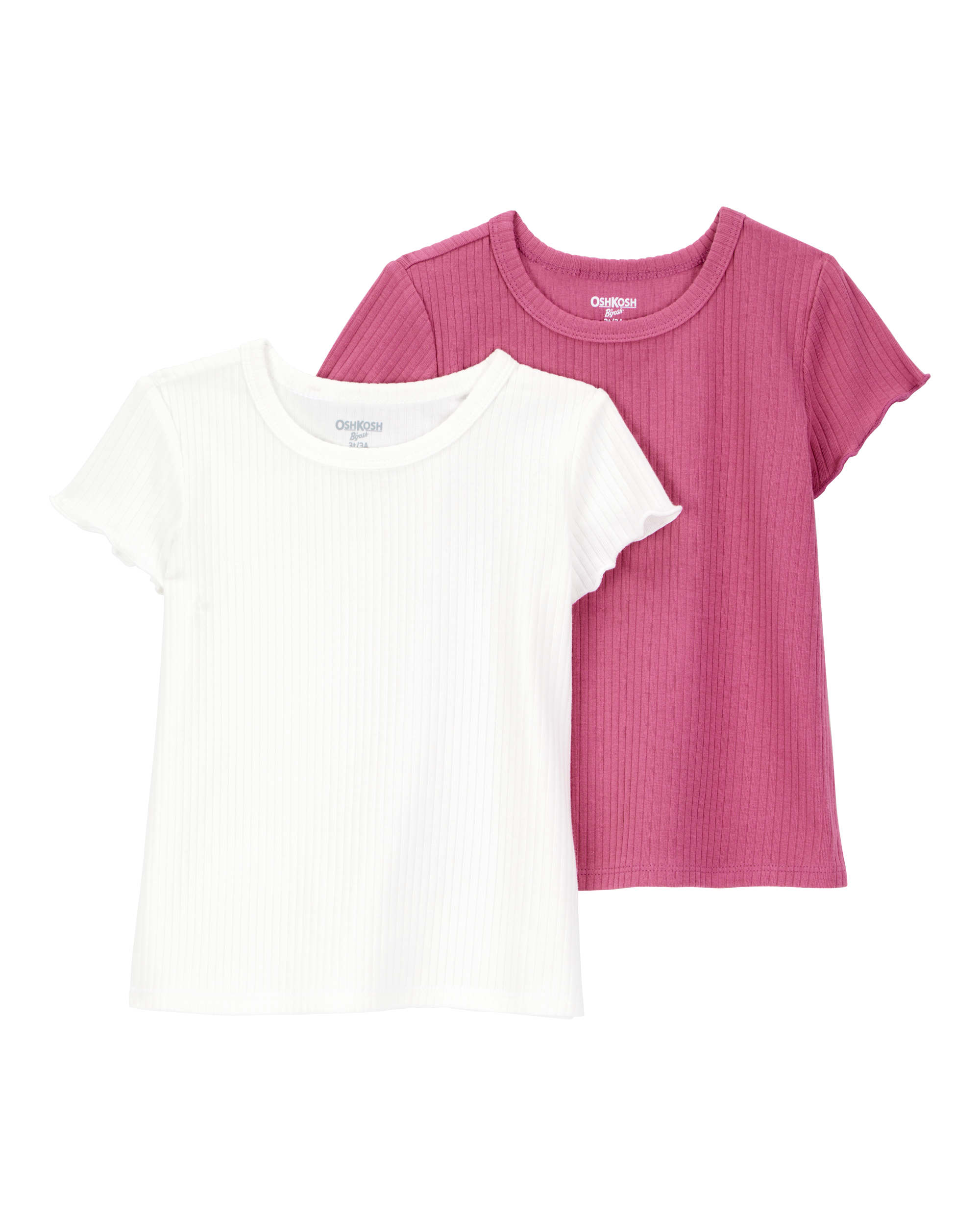 Toddler 2-Pack Ribbed Short-Sleeve Tees