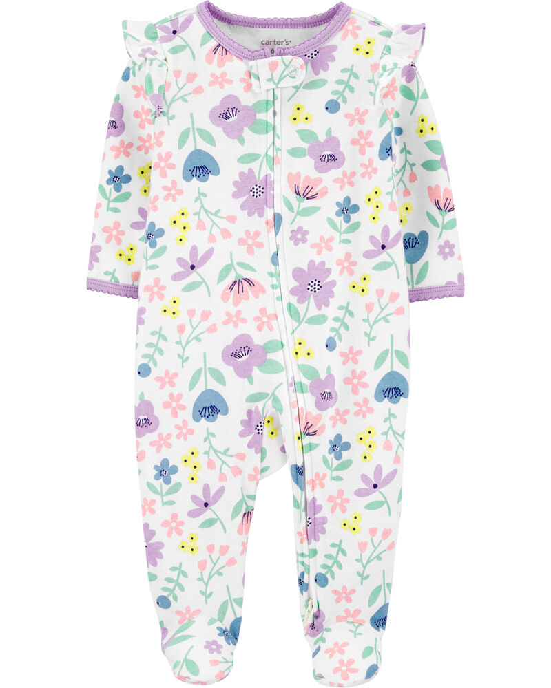 Floral 2 Way Zip Cotton Sleep Play Carters Com