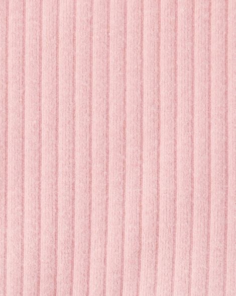  Product image 2 of Baby 2-Piece Ribbed Tee & Pull-On Pant Set - Pink